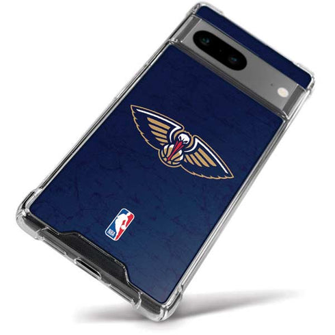 NBA New Orleans Pelicans Distressed Google Pixel 8 Clear Case